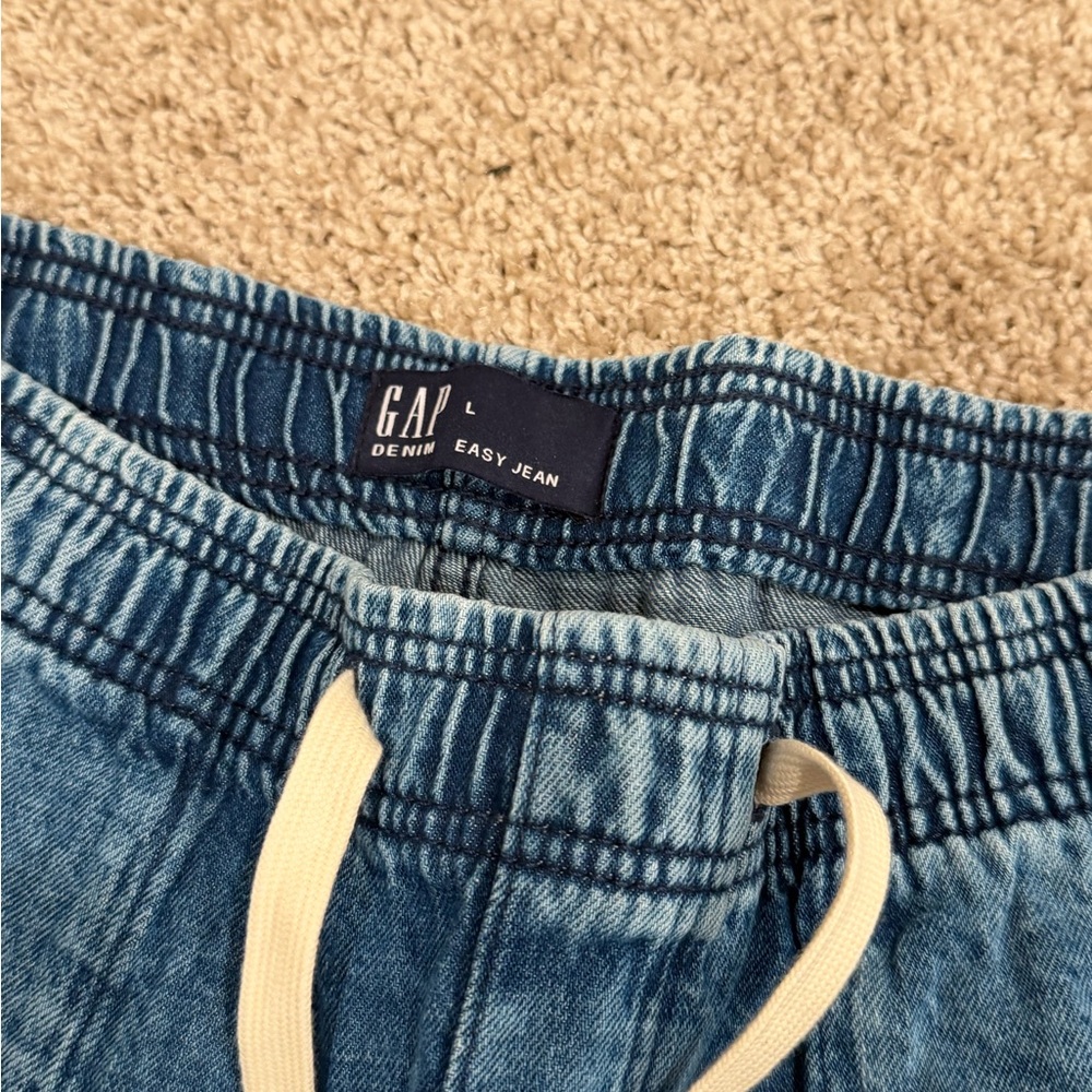 Women’s GAP Light Blue Denim Easy Jeans large - Picture 3 of 5
